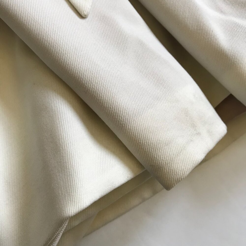 NWT JCREW Wool Trench Coat Womens 4 Cream Ivory Double Breasted CN067 Lined *** - Picture 12 of 13